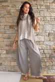 Frame Cotton Vintage Wash Barrel Pant Earth